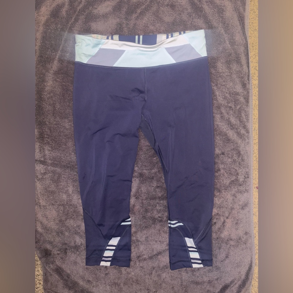 Lululemon Navy and Light Blue Leggings